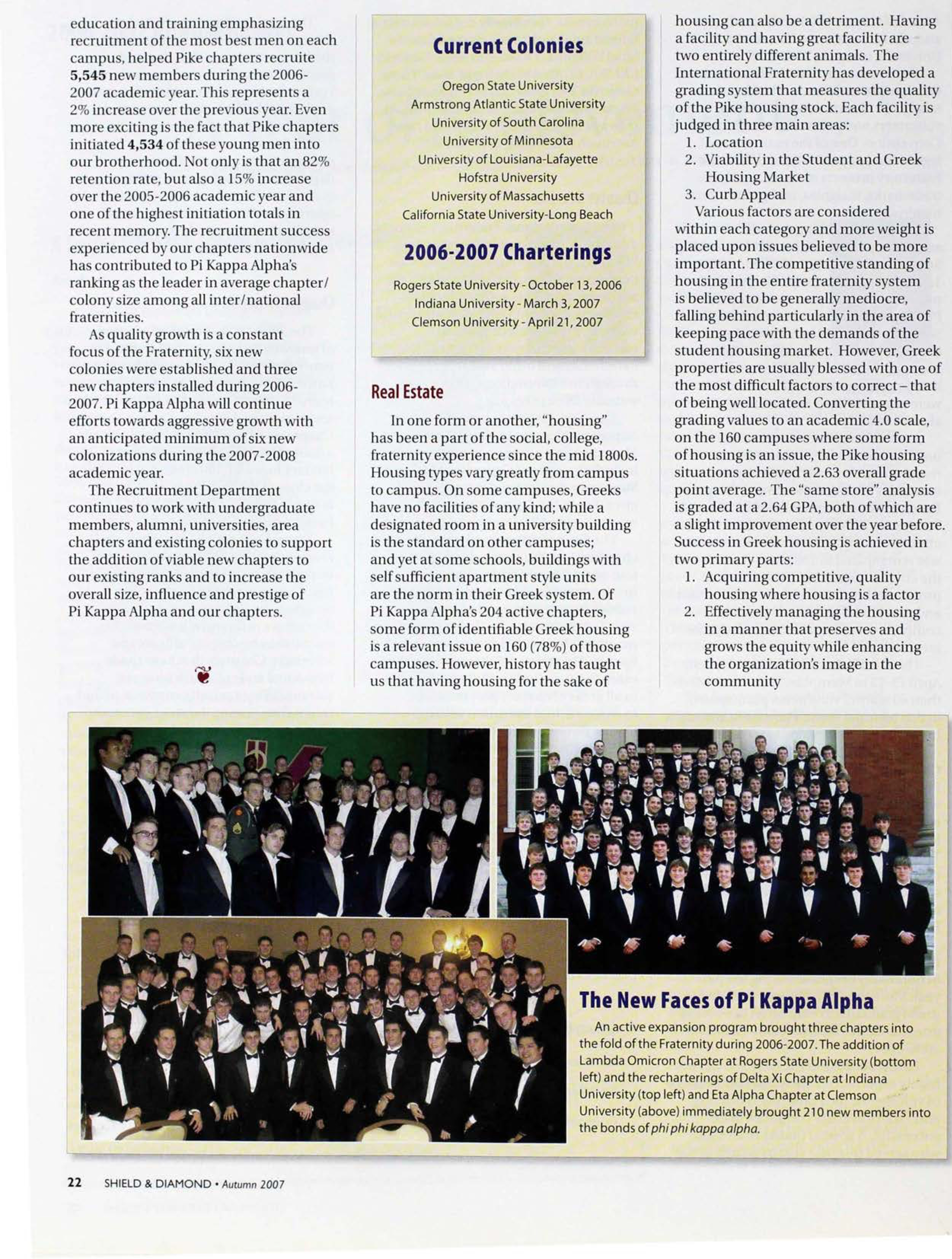 The New Faces of Pi Kappa Alpha